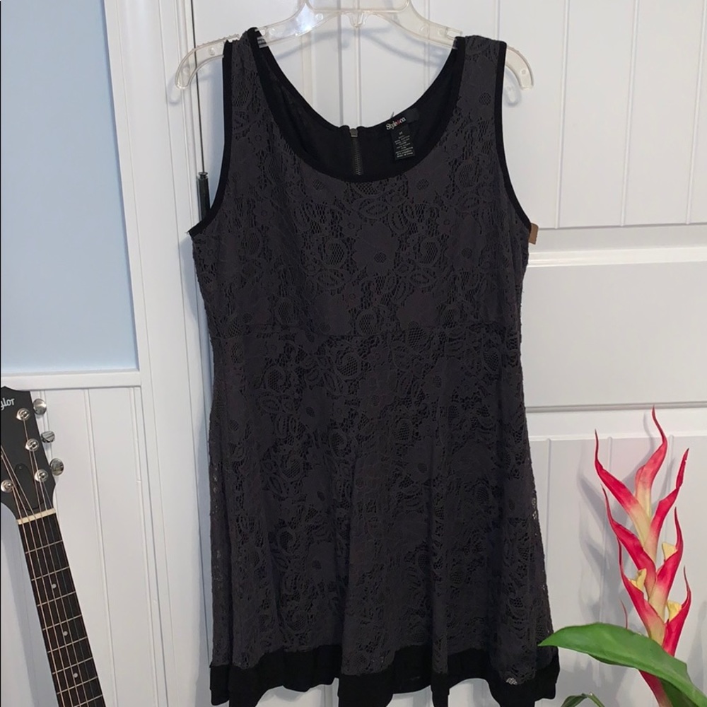 Thrifted Black Lace Dress